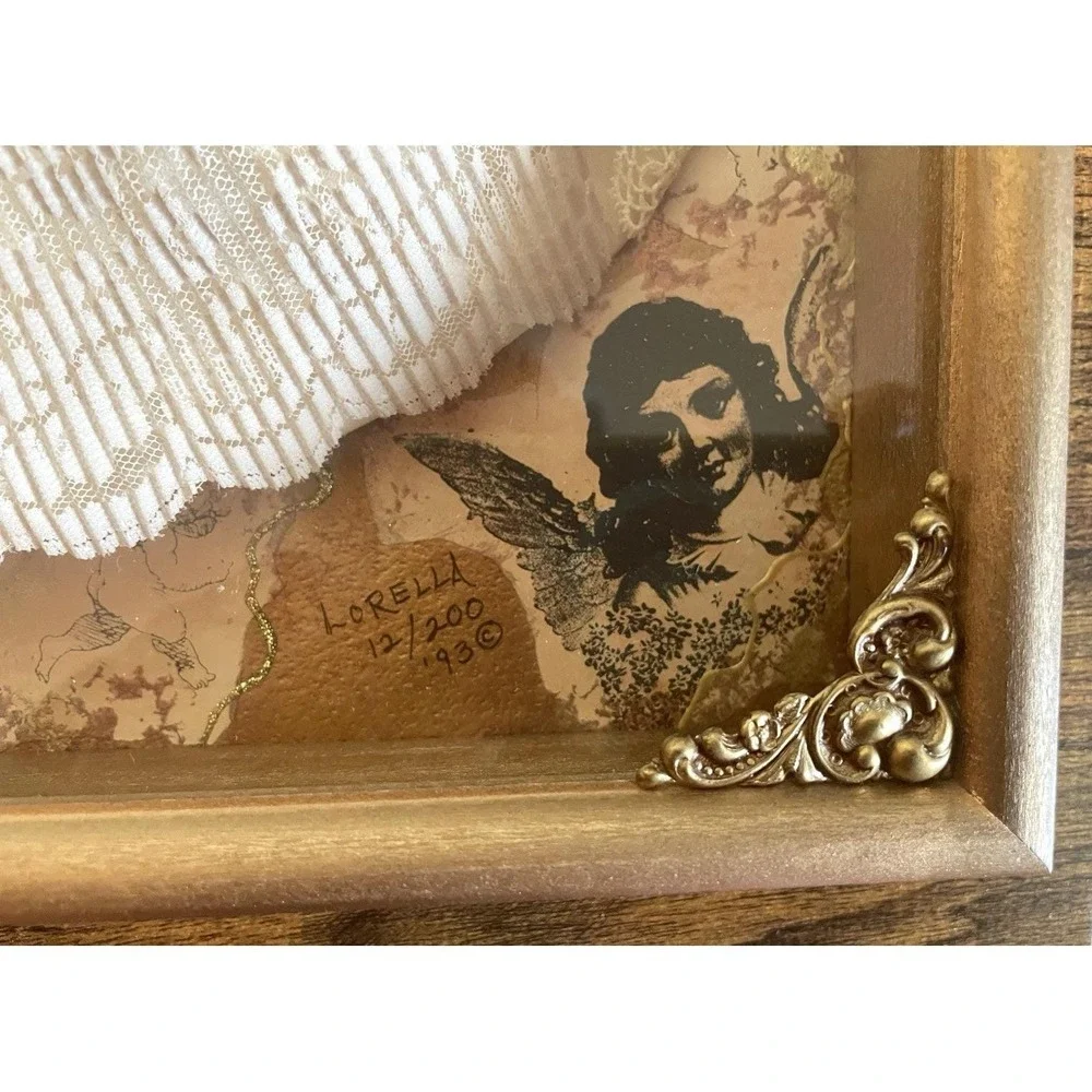 Lorella Collections‎ Garden Angel Shadow Box Victorian Styled Framed Number 12